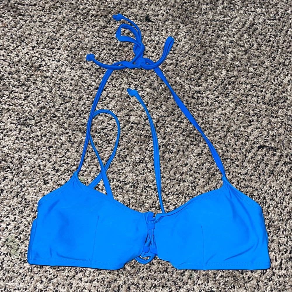 Blue Bikini Top
